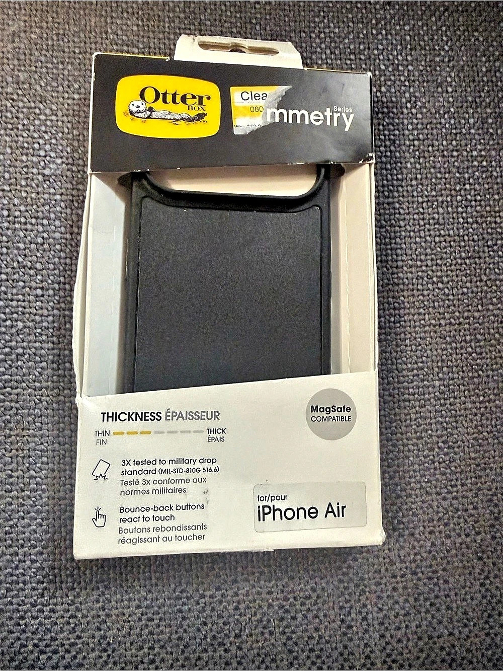 OtterBox Symmetry Series for iPhone Air Black iPhone Air Case NWT